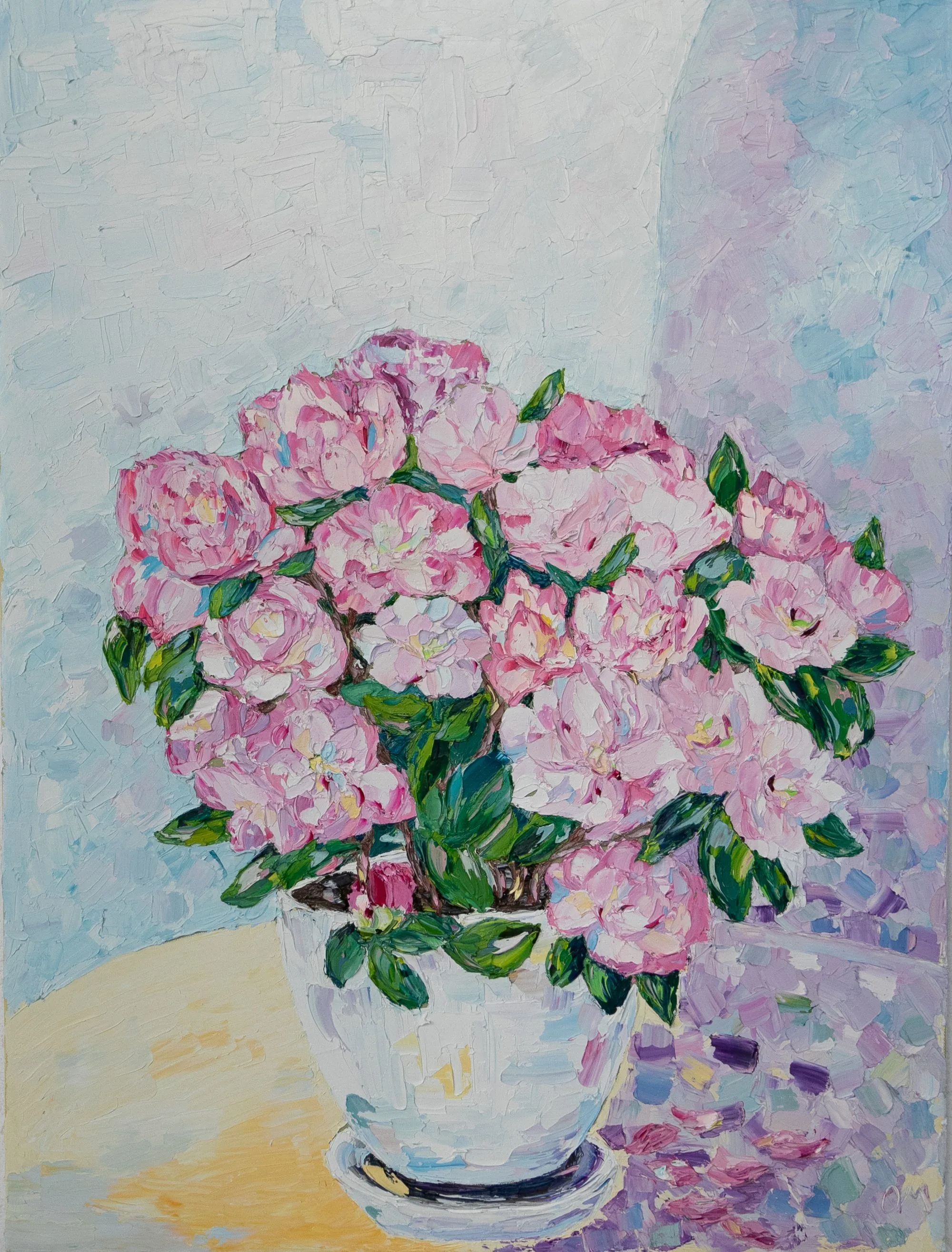 «Азалия» — картина Ольги Симаковой, 80 × 100 см, серия Цветочная серия